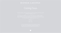 Desktop Screenshot of biondacastana.com